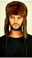 Nerzpelz Mütze in russischer Stil